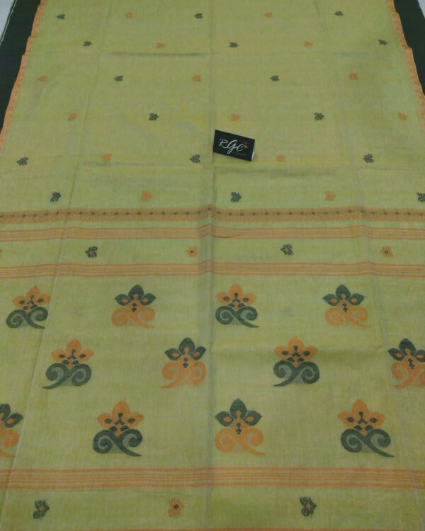 Green Bengal Handloom Cotton Saree