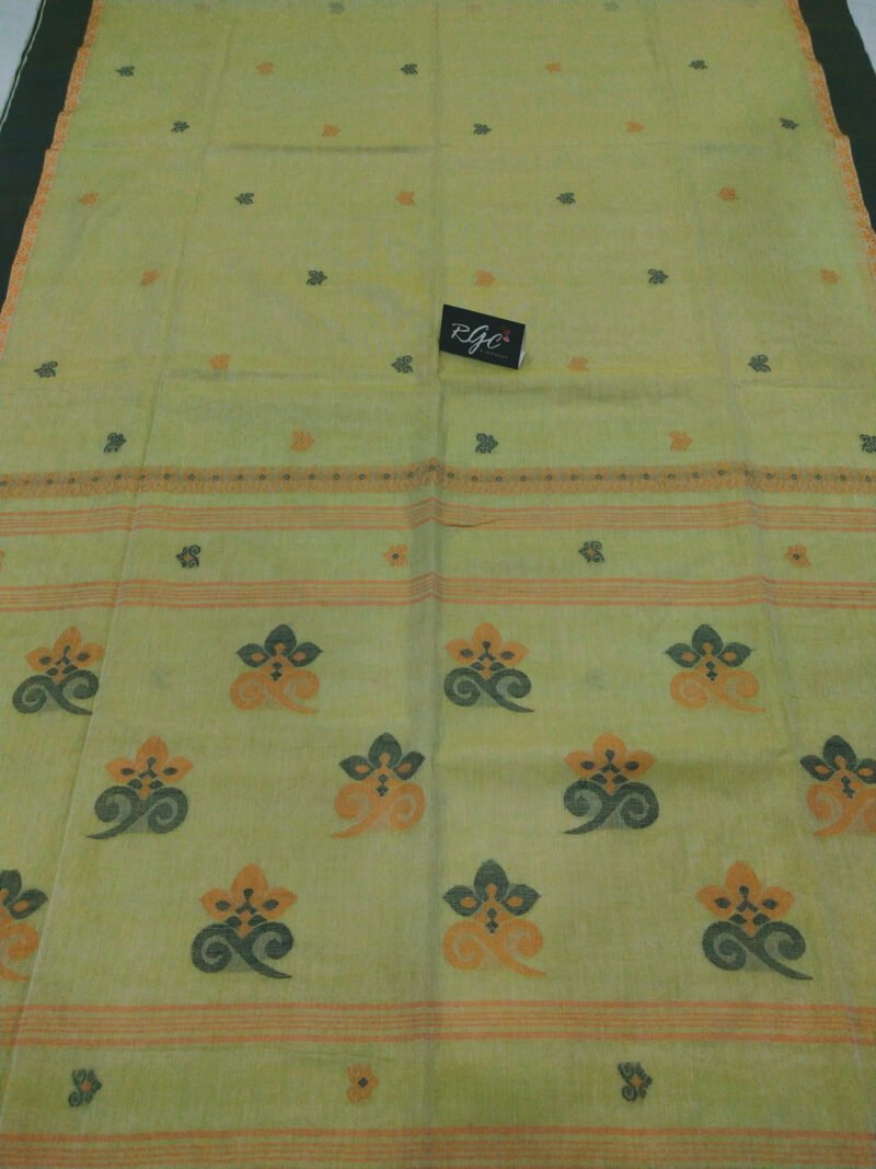 Green Bengal Handloom Cotton Saree