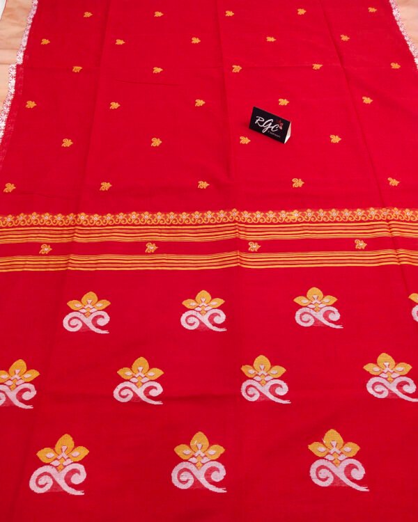 Red Bengal Handloom Cotton Saree