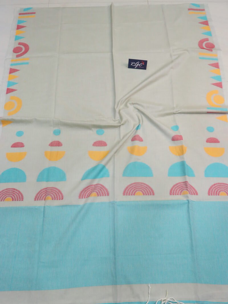 Platinum Handloom Pure Cotton Jamdani Saree