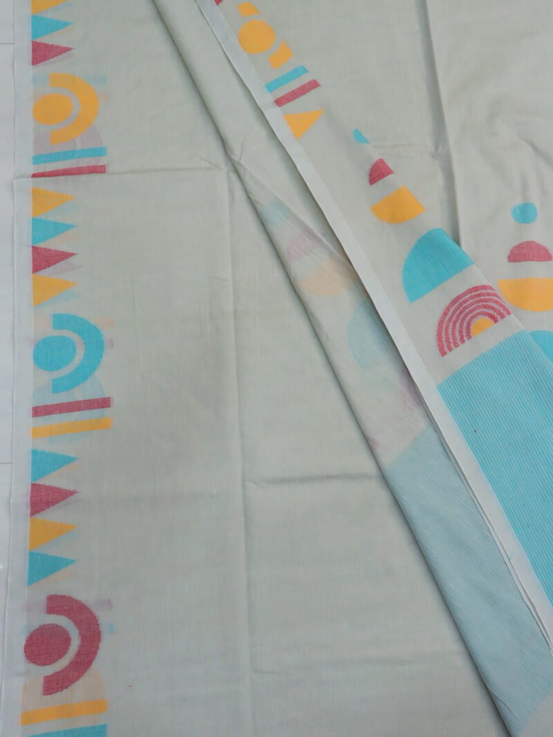 Platinum Handloom Pure Cotton Jamdani Saree - Image 3