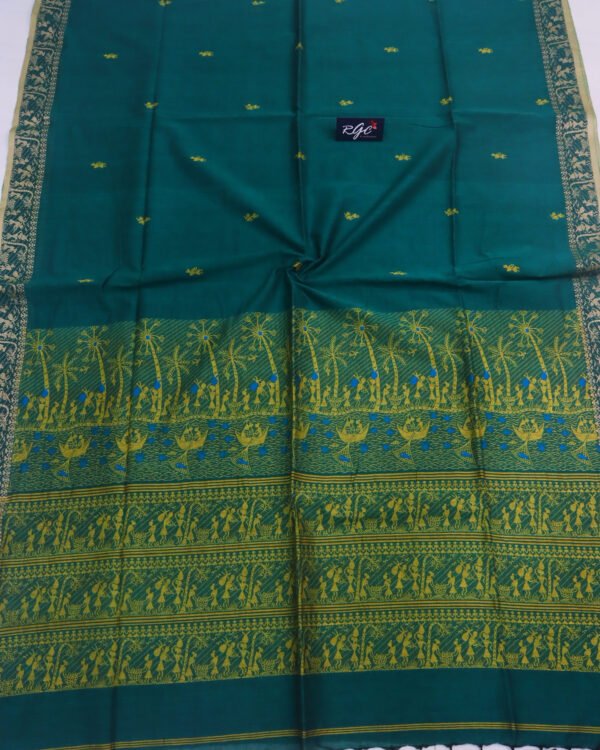 Ramagreen Worli Handloom Khadi Cotton Saree