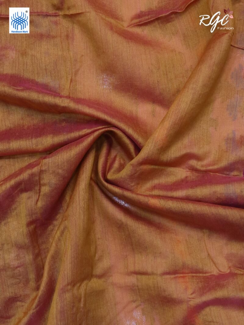 Rani Pink Pure Resham Dhakai Muslin Jamdani Saree - Image 4