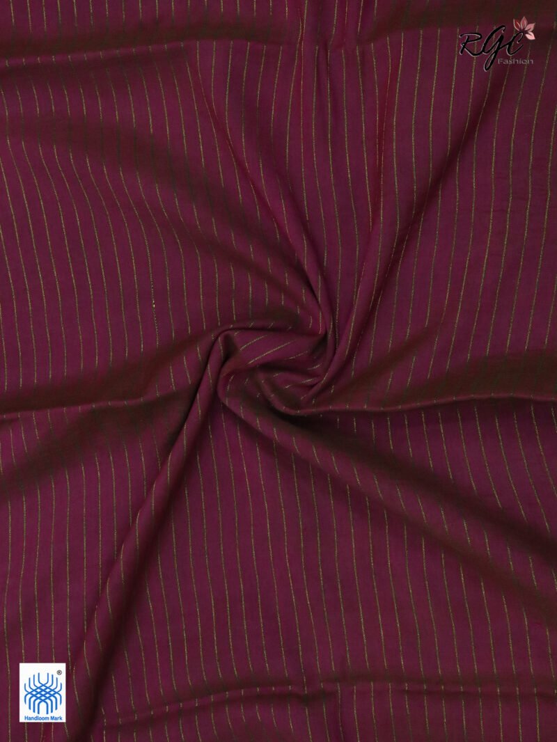 Deep Pista Green Geomatric Design Organic Linen Jamdani Saree - Image 6