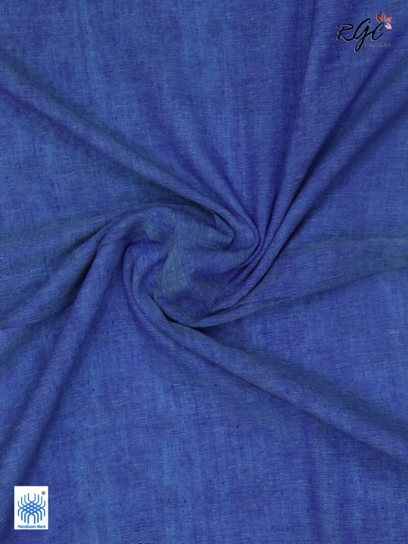 Sky Blue Cotton Allover Dhakai Jamdani Saree - Image 10