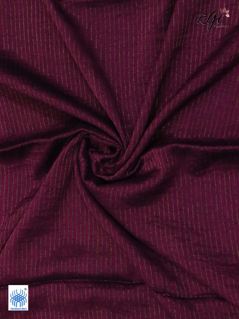 Beetroot Bengal Katan Silk Kanjivaram Saree - Image 7