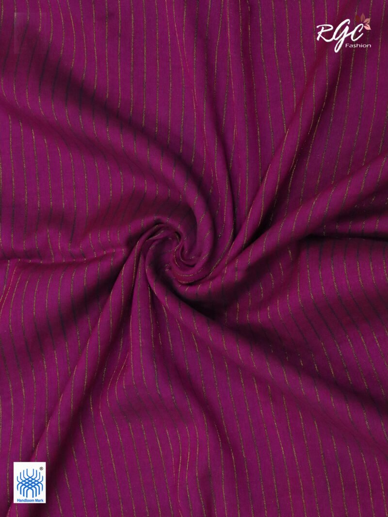 Deep Gray Organic Linen Benarasi Saree - Image 7