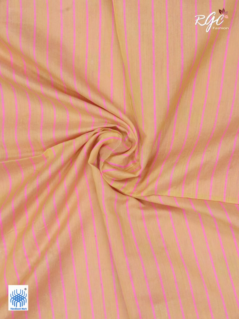 Pink Cotton Silk Zari Jamdani Saree - Image 5