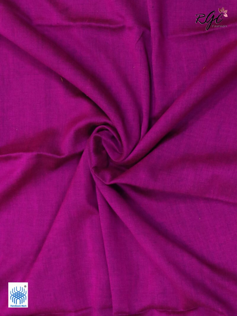 Black Bengal Katan Silk Zari Emboss Saree - Image 7