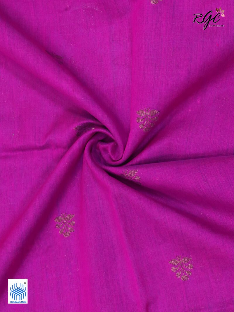 Navy Blue Muslin Silk Multicolor Mina Sequence Work Jamdani Saree - Image 5