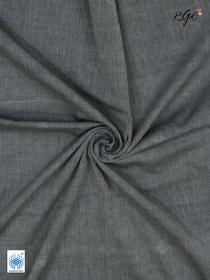 Charcole Handloom Khadi Cotton Dhakai Jamdani Saree - Image 2