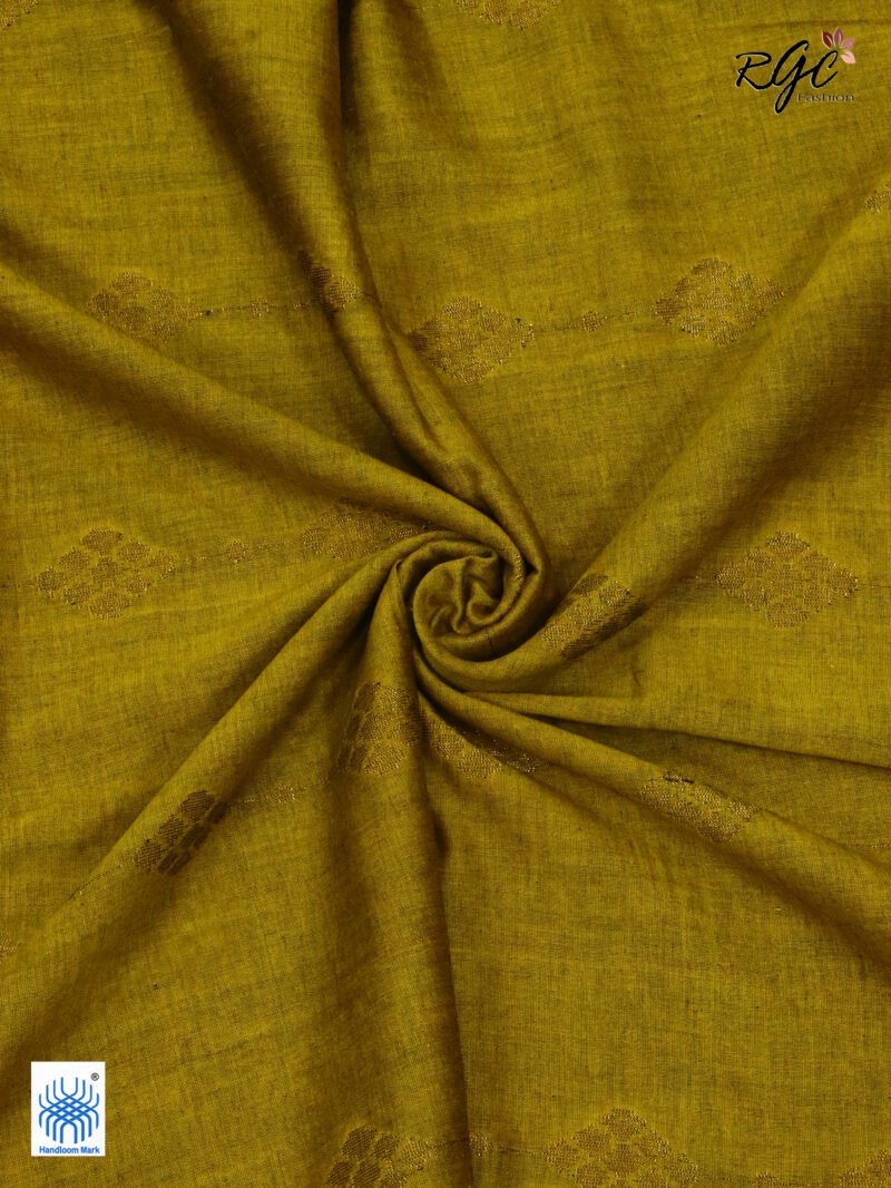 Black Pure Bengal Cotton Jamdani Saree - Image 6