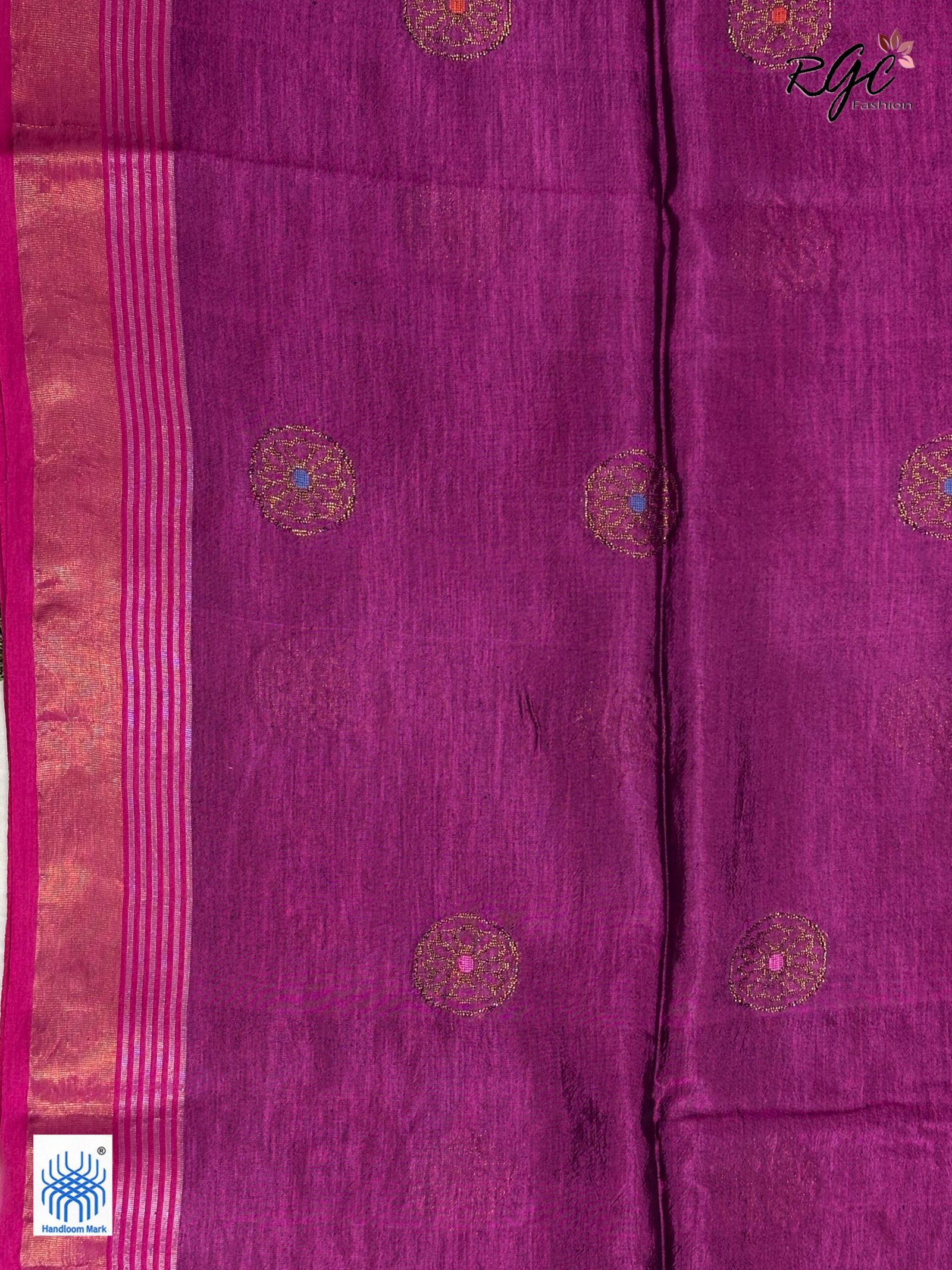 Beetroot Bengal Handloom Katan Silk Benarasi Saree - Image 8
