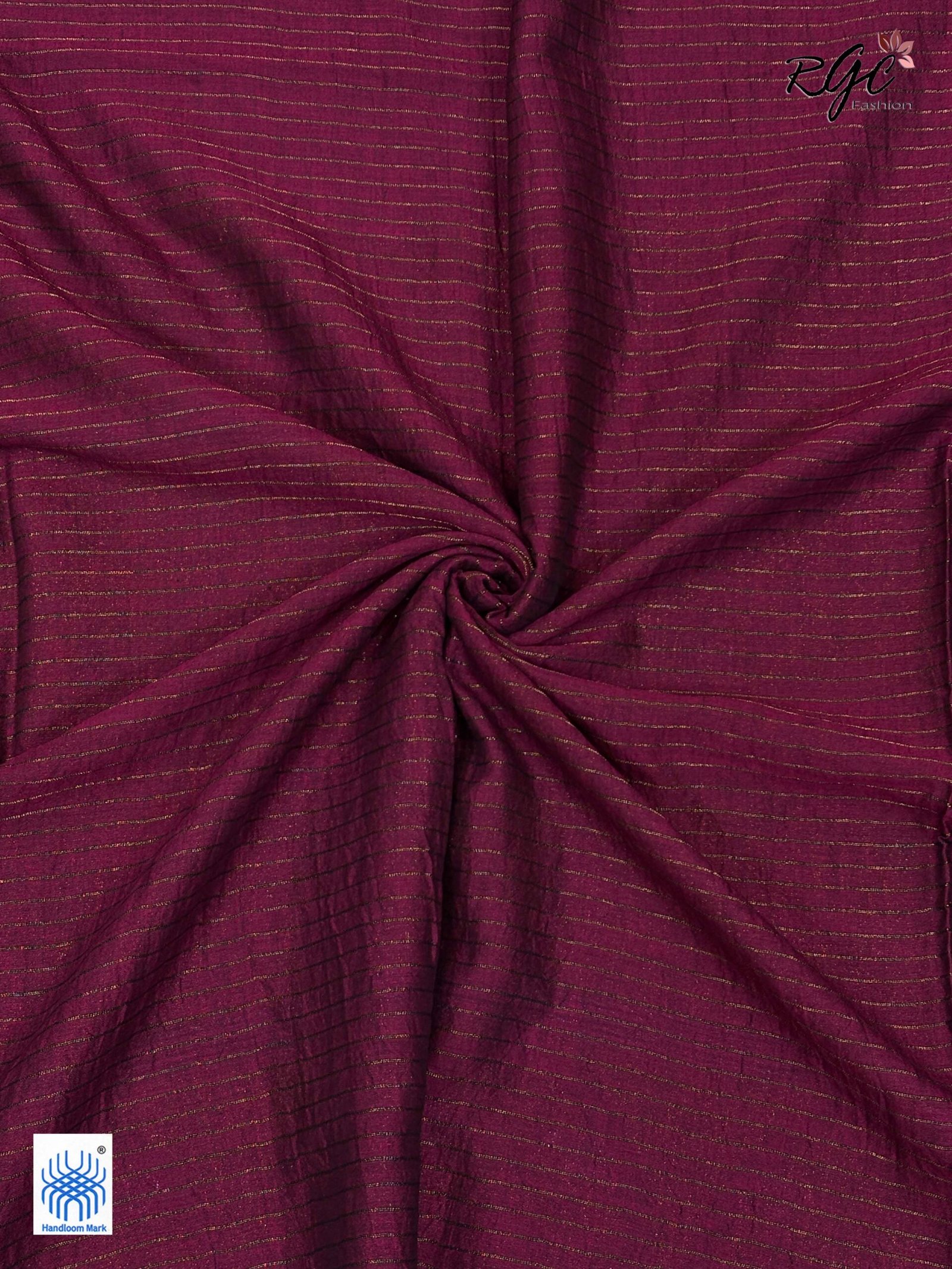 Beetroot Bengal Handloom Katan Silk Benarasi Saree - Image 7