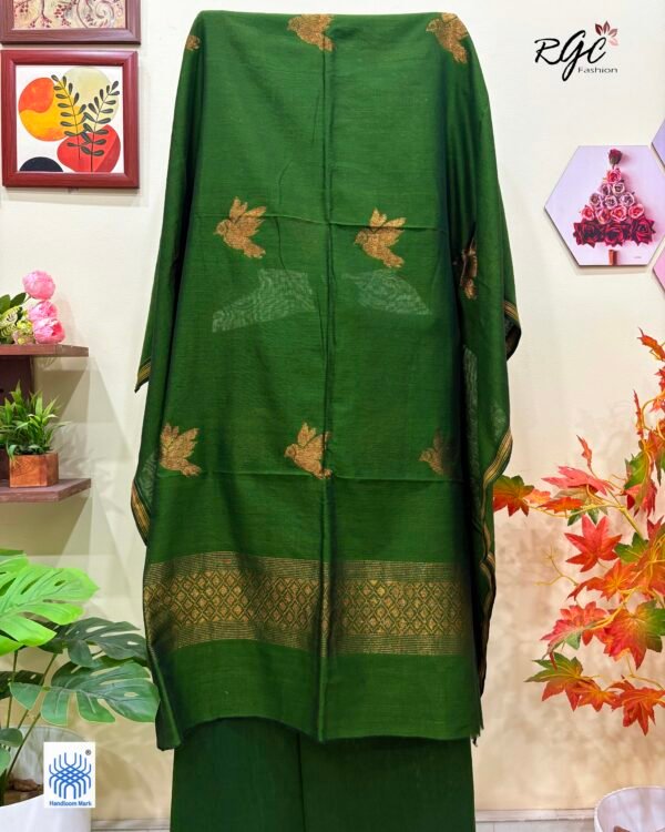 Pista Green Premuium Mulmul Cotton Coord Suit Set