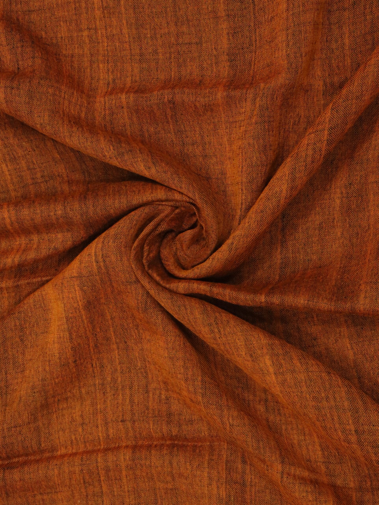 Blue Pure Linen Plain Saree - Image 10