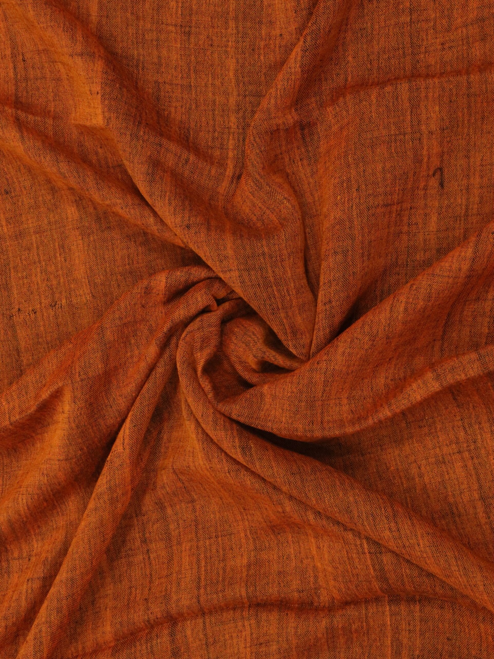 Gray Pure Linen Plain Saree - Image 8